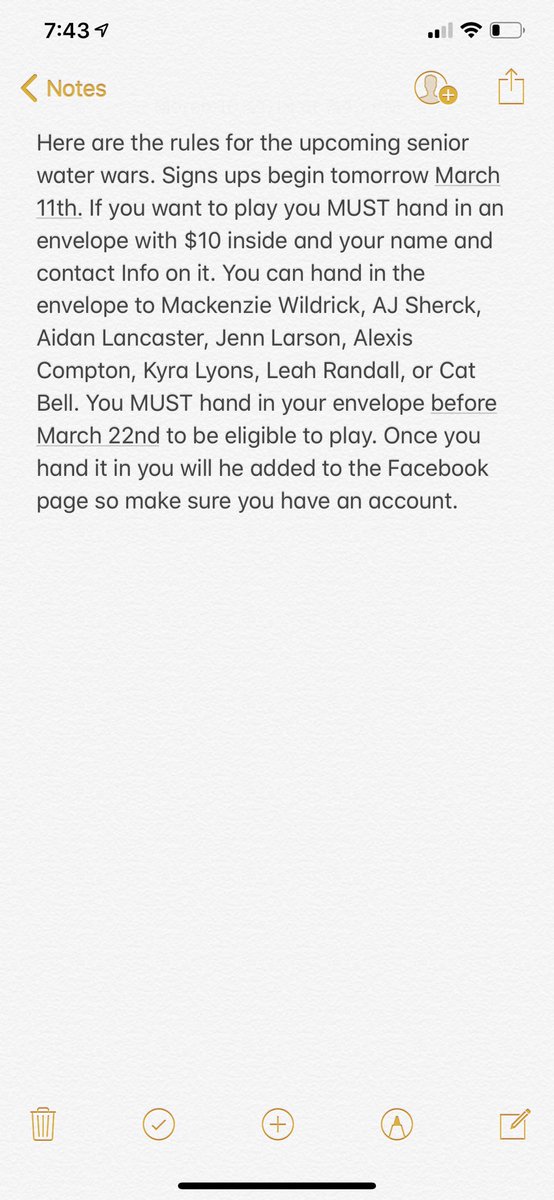 ahsclass19's tweet image. If you are interested in senior water wars please read below.