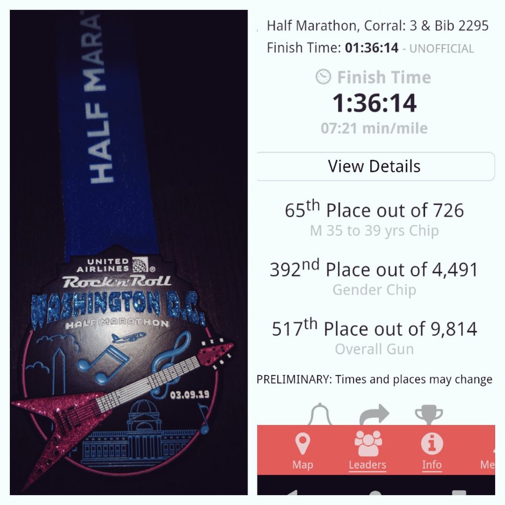 13point1_mario's tweet photo. Old man still has a lil gas in the tank. Accidentally PR'd 🤷🏻‍♂️ #rocknrollhalfmarathon @RunRocknRoll https://t.co/zmNzuRVioR