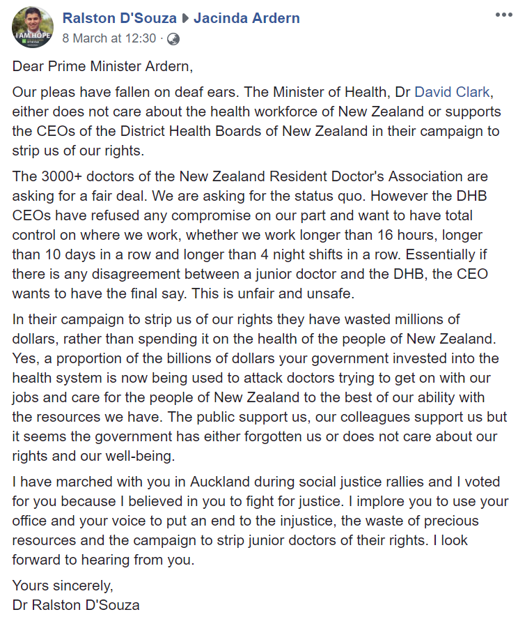 NZ Resident Doctors tweet media