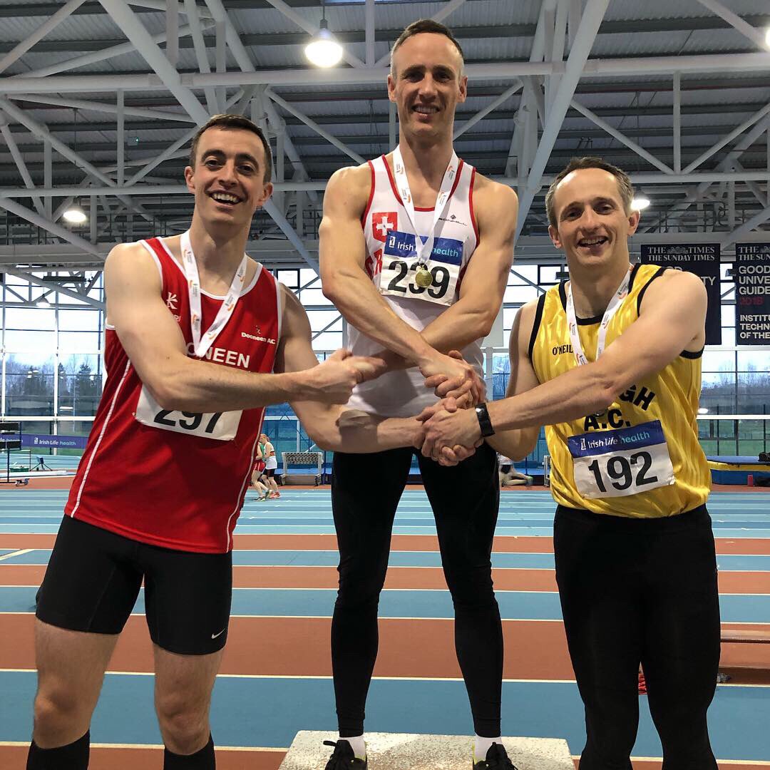 Great day at the Irish Life Health <a href="/irishathletics/">Athletics Ireland</a> National Masters Champs! Very happy to collect a 🥉in the M35 200m and also now jointly hold the record for the most convoluted congratulatory handshake 🤝 #mastersathletics #trackandfield #200m