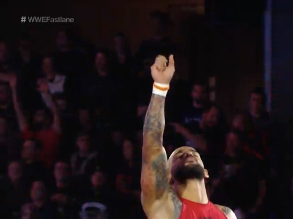 WWEIndia's tweet photo. .@KingRicochet and @WWEAleister are here, as they attempt to win the #RAW #TagTeamTitles. 
Kya woh jeet payenge? 

#WWWFastlane https://t.co/A8ixQizpod