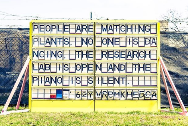 TaraGreenwell's tweet photo. This is a cool activation from artist Naho Matsuda, @BritishArts & @FuturEverything. An art installation using real-time #smartcitydata to create abstract, mesmerising poetry. Check out "EVERY THING EVERY TIME" if you're at #SXSW this week. https://t.co/udq7Ys75t9