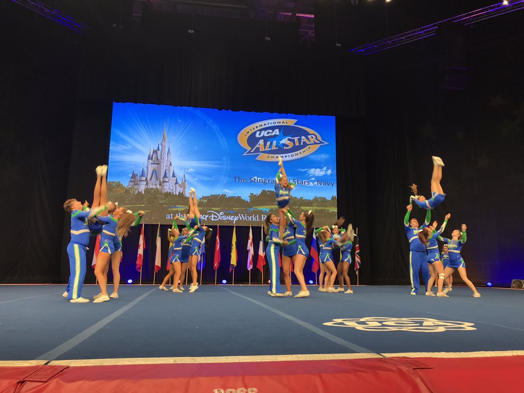 The crowd went absolutely crazy over Stingray All Stars - NAVY in L3 Senior Coed Small 🤙 🤩