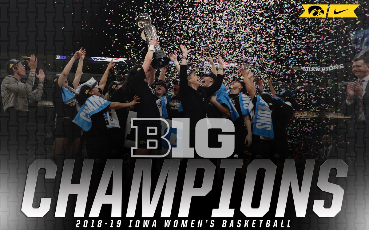 IowaWBB's tweet photo. W. ✔️
B1G CHAMPS. ✔️
CELEBRATE ✔️ 🎉🏆 https://t.co/L2aqCSNrL7