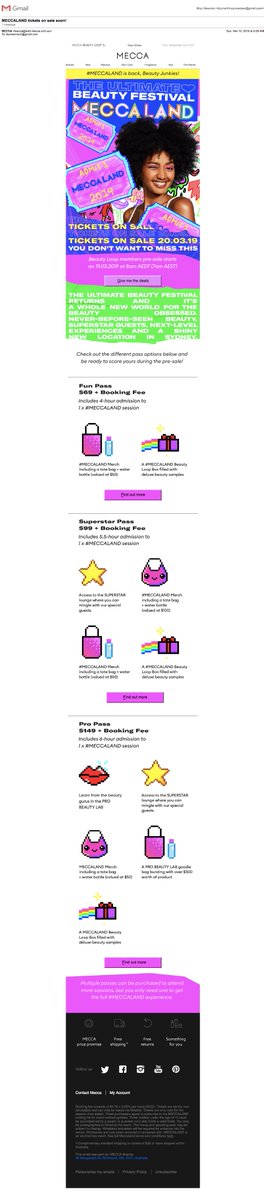 Bryn_Newman's tweet photo. From my inbox: #MECCALAND. This is a great example of a retailer bridging the gap between being a simple #brickandmortar & delivering unique customer centric experiences. Plus, it's monetised. Very interesting, would love to see how it performs. #deathofretail #retail #innovation https://t.co/Cty9QqJsKn