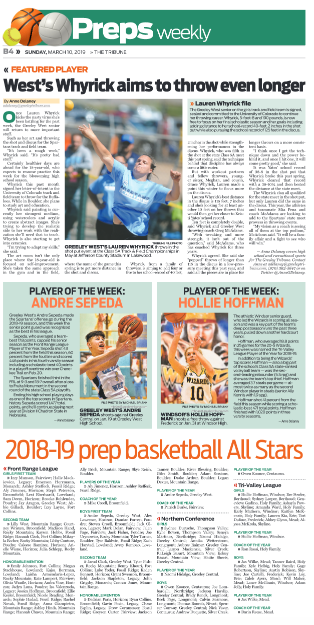 gtribsports's tweet photo. Did you pick up a copy of the @GreeleyTribune to see our weekly Preps section? We've got a short profile of @Andre_splash25 and @GWestAthletics. Check it out every Sunday https://t.co/5jdiXqs9d1
