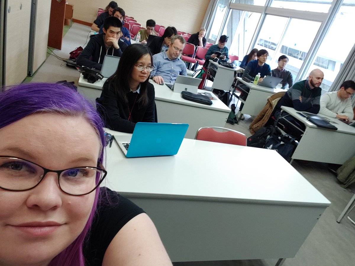 Ella_Peltonen's tweet photo. Audience in #PerCrowd2019, #PerCom2019. Greetings from rainy Kyoto! https://t.co/ngliCaX7pM