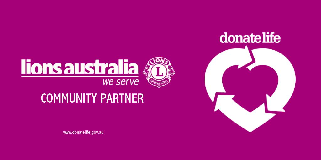 LionsAustralia's tweet photo. Lions Australia encourages our members to consider donating their organs by registering on the Australian Organ Donor Register and discussing the topic with friends and family. @DonateLifeToday #LionsYouCanToo https://t.co/T44sAFfU85