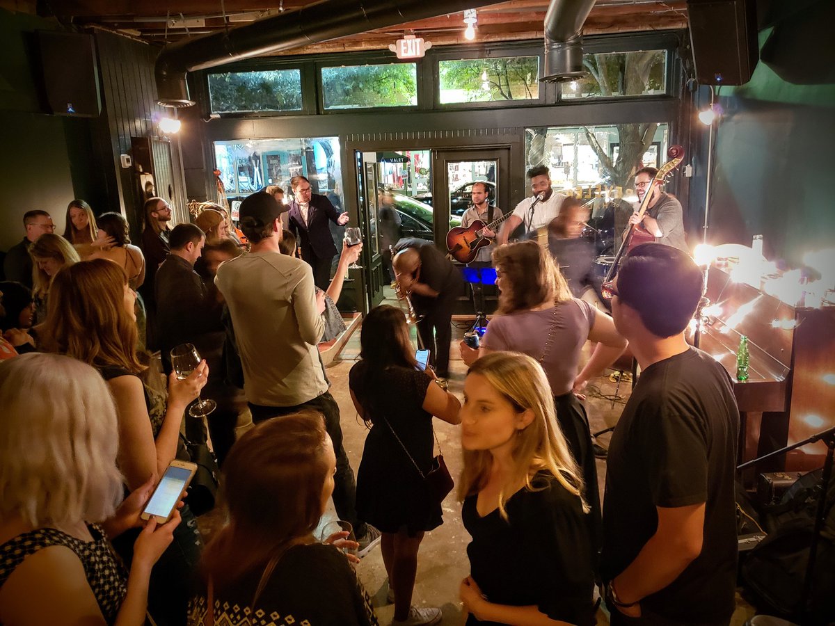 Great crowd from opening night at our new jazz venue, Revelers Hall