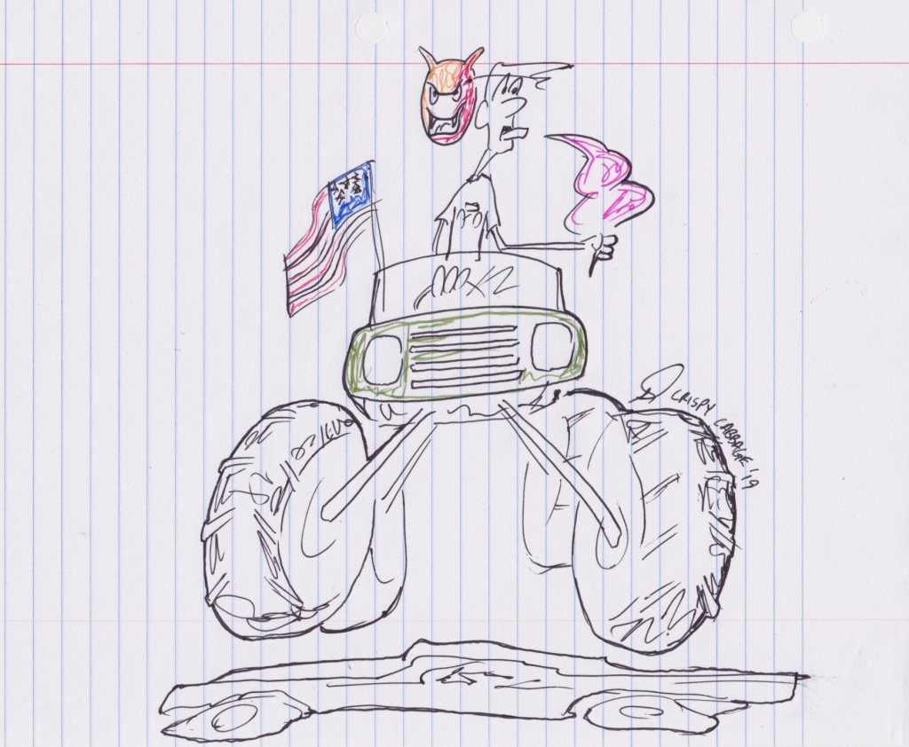 Monster Jam! Here at the bleeding edge of Hyper-Consumer Capitalism crispycabbage.com/2019/03/10/mon…