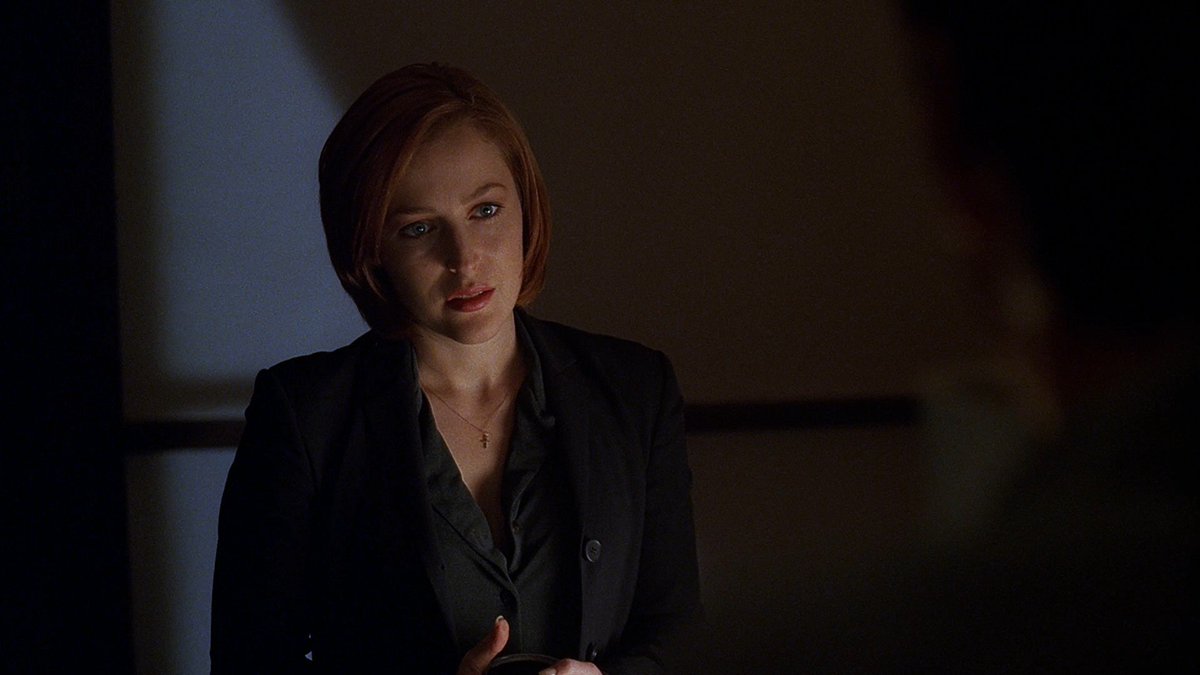 "If not for Padgett's gentle manner, Scully would feel threatened enough to bolt. As it is, she feels extremely unnerved." #XFScriptWatch  #Milagro