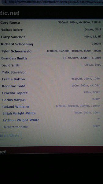 CMHSTF's tweet photo. Boys’ Events for Tuesday https://t.co/L6DTiK2ihD