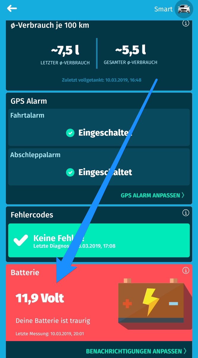 __Knut_'s tweet photo. Heute Nacht die Meldung vom #Ryd-Stecker (#tanktaler) bekommen, dass meine Batterie traurig ist. Also kurz raus vor die Tür. Hatte vergessen das Licht vom #Smart aus zu machen :/
Eine sehr praktische Funktion wie ich finde.
@RYDofficialDE https://t.co/jv72kt9r7H