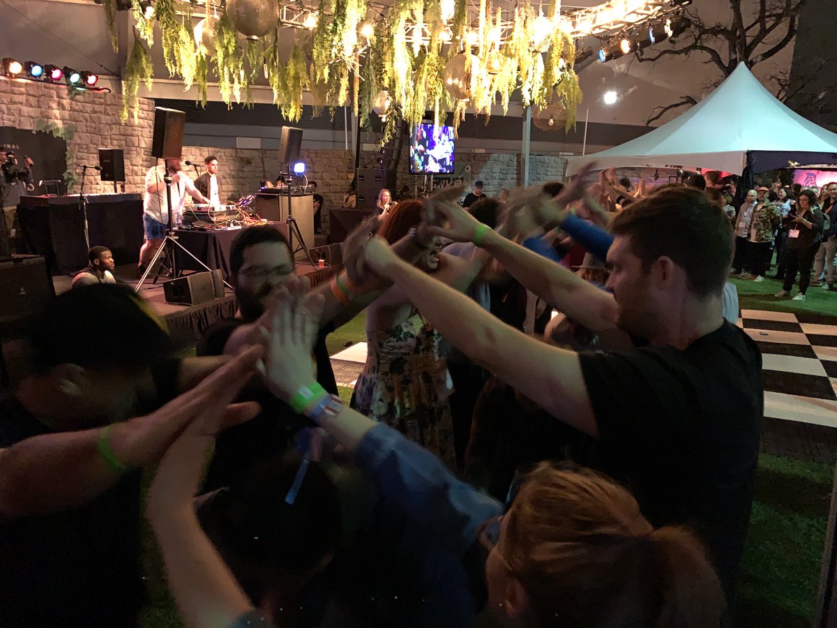 bbatsell's tweet image. Some days, SXSW, you aight. Had a great time all weekend at @voxmediainc’s The Deep End and capped it with @DanDeacon &amp;amp; @questlove. It took APD to shut him down :(