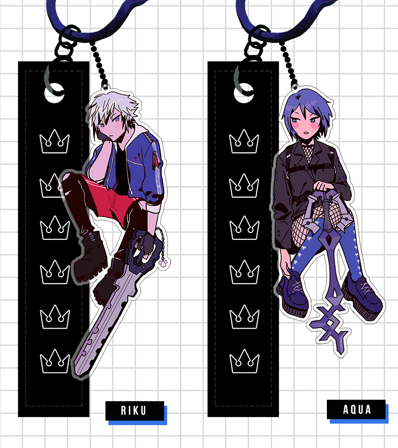 helloooo i made some Extremely Self Indulgent streetwear x #KH3 charms!! these are approx 4" and will come with a black embroidered cloth tag on a black chrome mickey keyring :^3

pre-ordering will guarantee the different acc &amp; will be open until mar17! ⏩https://t.co/E7eULJz3dx 