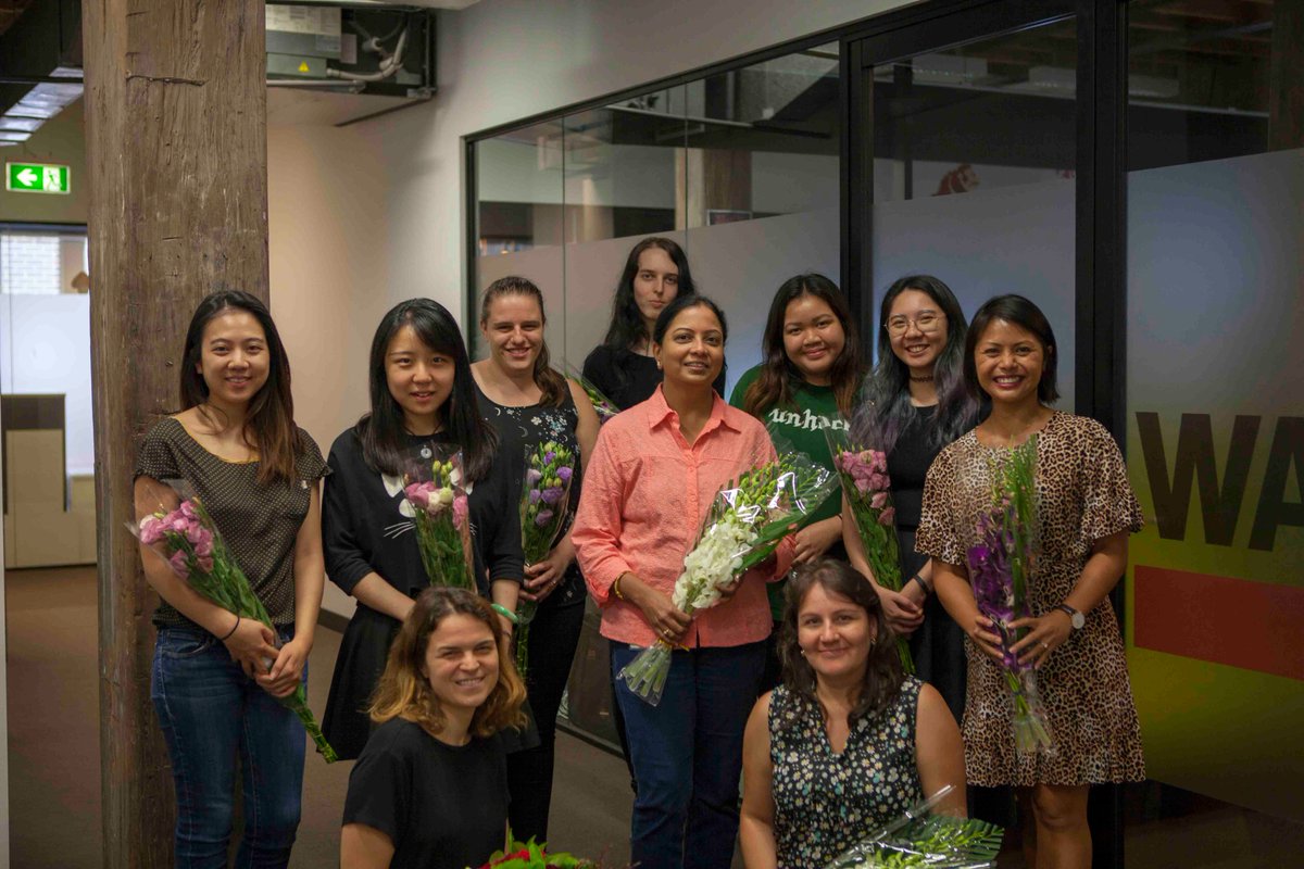 Flowers for all our ladies in the office for #InternationalWomenDay2019 #gamedev #sydney