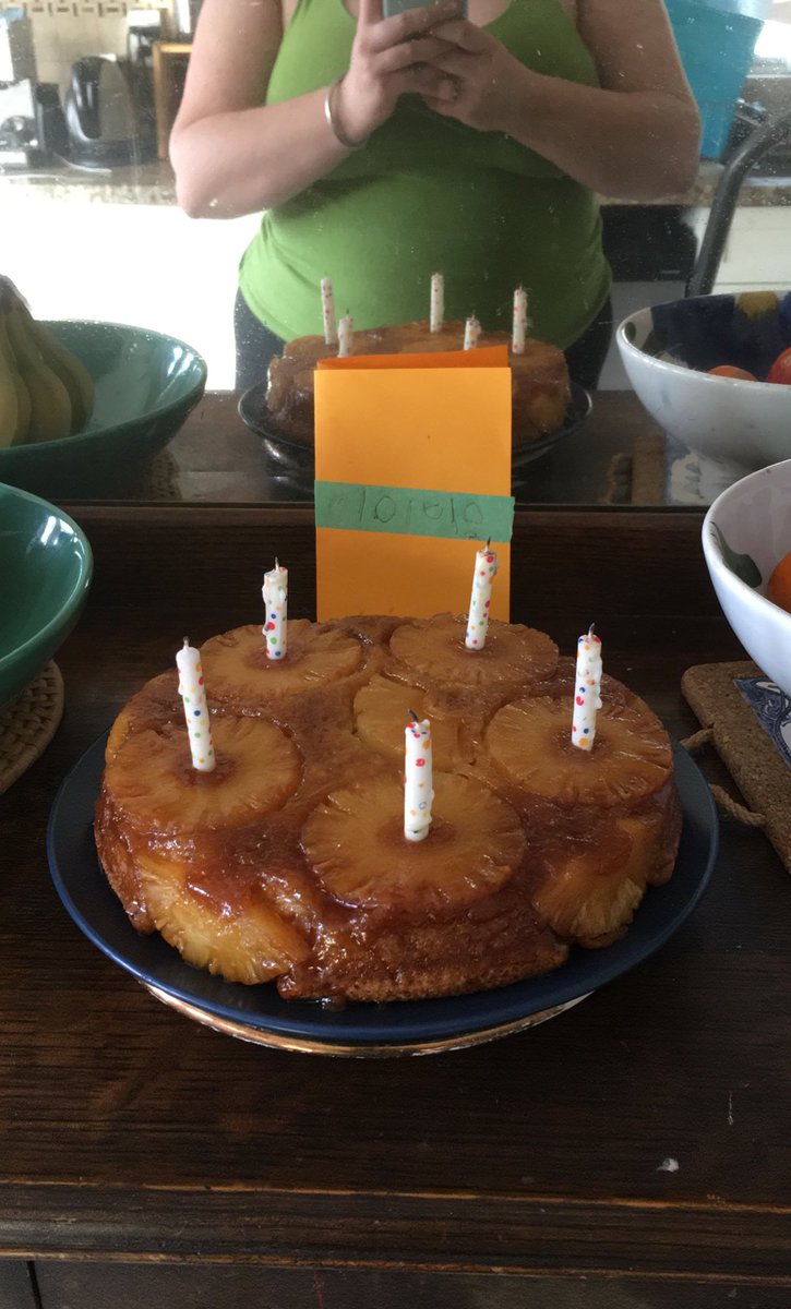 asasparrow's tweet photo. Pineapple upside down cake for L tonight! #cakemonth https://t.co/ssvsBSqSI8