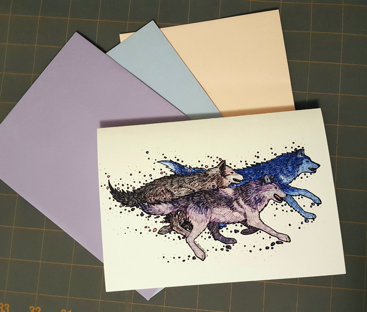 MegInks's tweet image. Yay! My new card design arrived while I was at iMEDIA this weekend! @johnsonave talked about branding and colours, so it got me thinking about what I might start to use to represent myself on a regular basis. I have a soft spot for purples. 💜