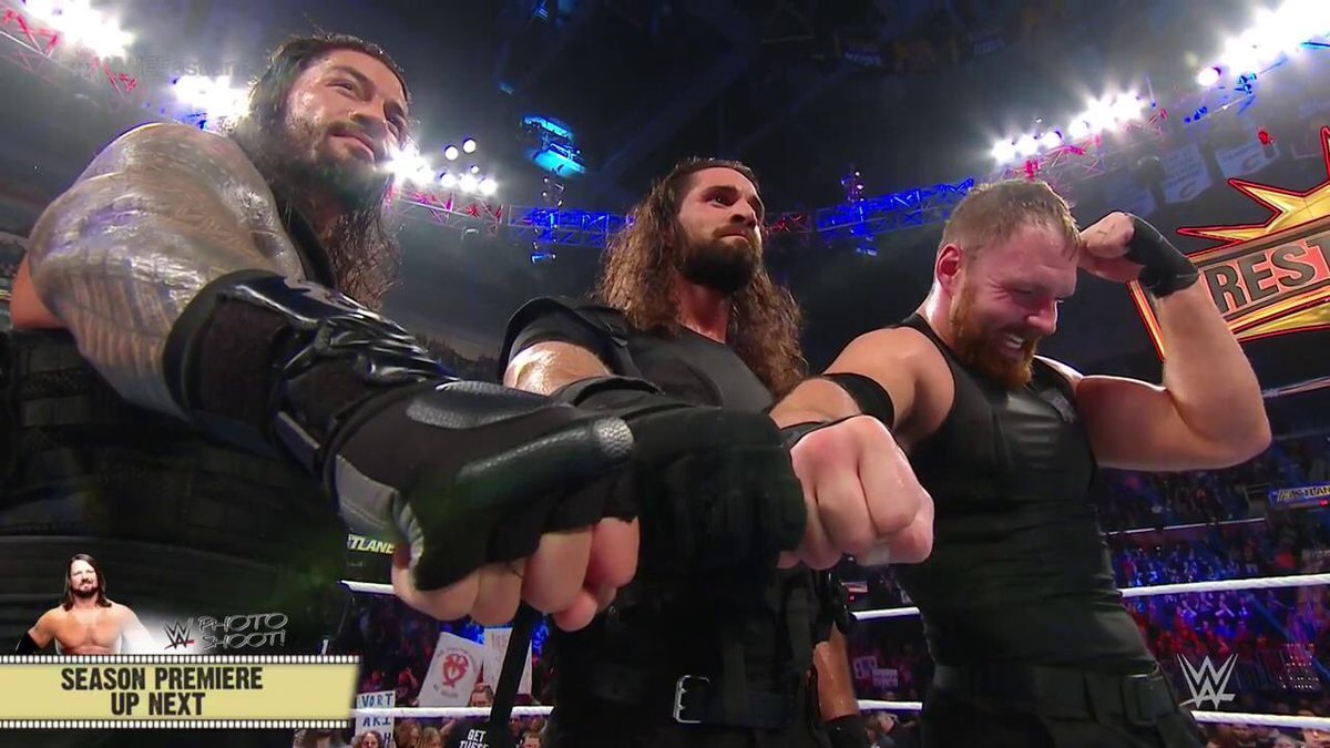 MikeyAceStudios's tweet image. 👍The Shield reunites for one last battle at #WWEFastlane!! #RomanReigns #SethRollins #DeanAmbrose #WWE