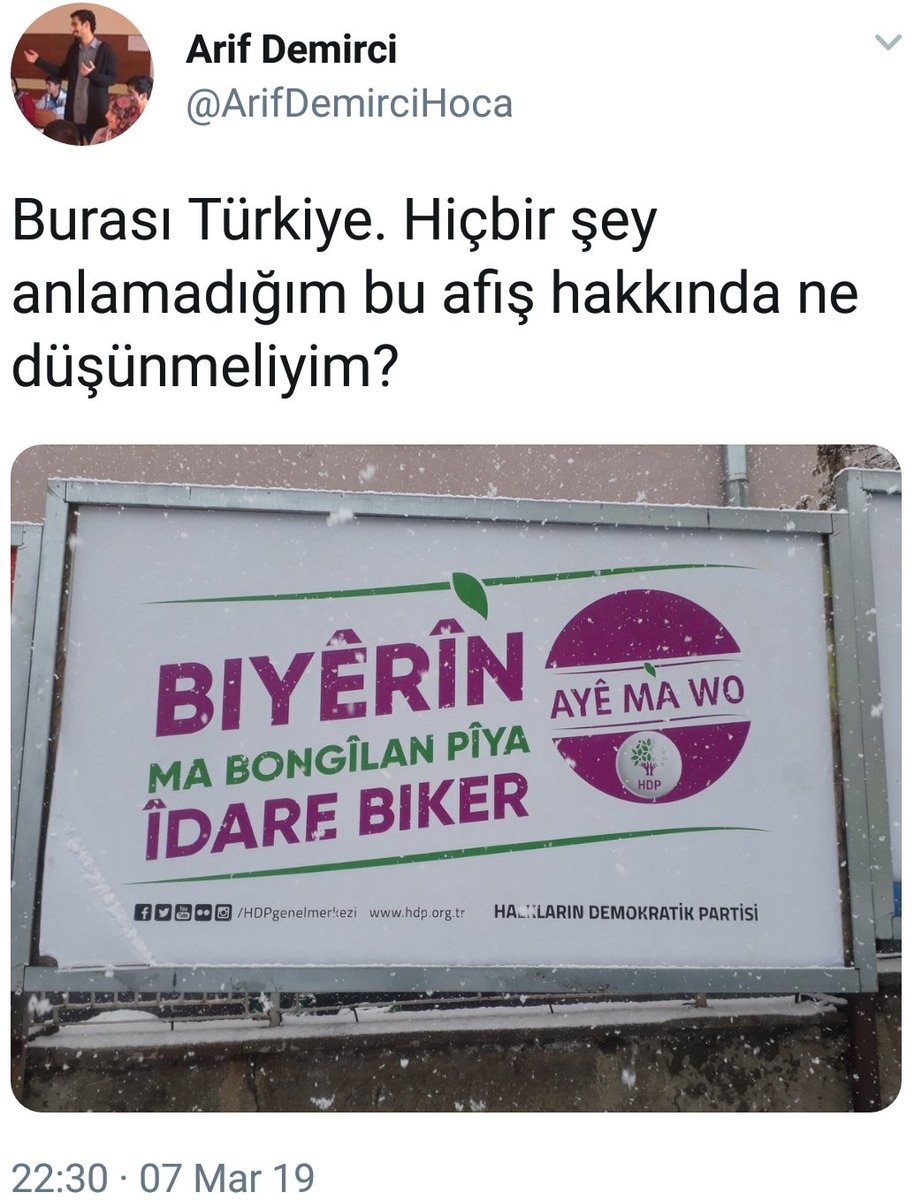 İbretlik bir paylaşım⤵⤵

Burası Türkiye demiş, bin yıldır birlikte yaşadığı kardeşlerinin dilinde ki bir cümleyi anlamıyorum demiş.

Ama bin yıldır savaştıklarının dilini bilen ingilizce öğretmeni😕

Altta ki yorumlarda gerekli cevapları almış👏