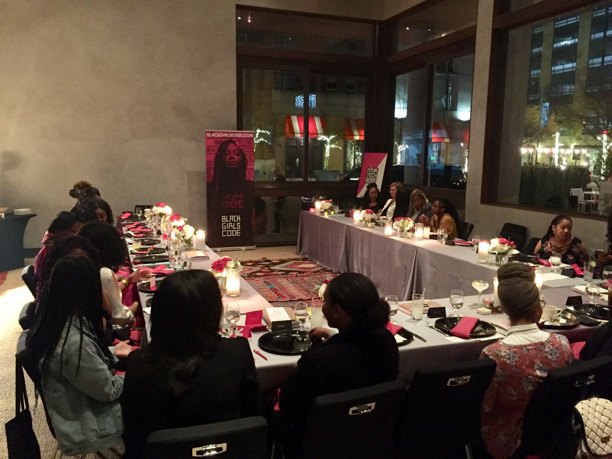 drgoddess's tweet photo. Last night, I served as one of the mentors for @6Gems’ Black Girls Code Alumnae dinner and it felt like the graduating class of @Oprah’s School for Girls. They are brilliant #FutureTechBoss girls and my spirit was uplifted by them! The entire event was world class! #BGCSXSW #SXSW https://t.co/NGdfLjnJ4c
