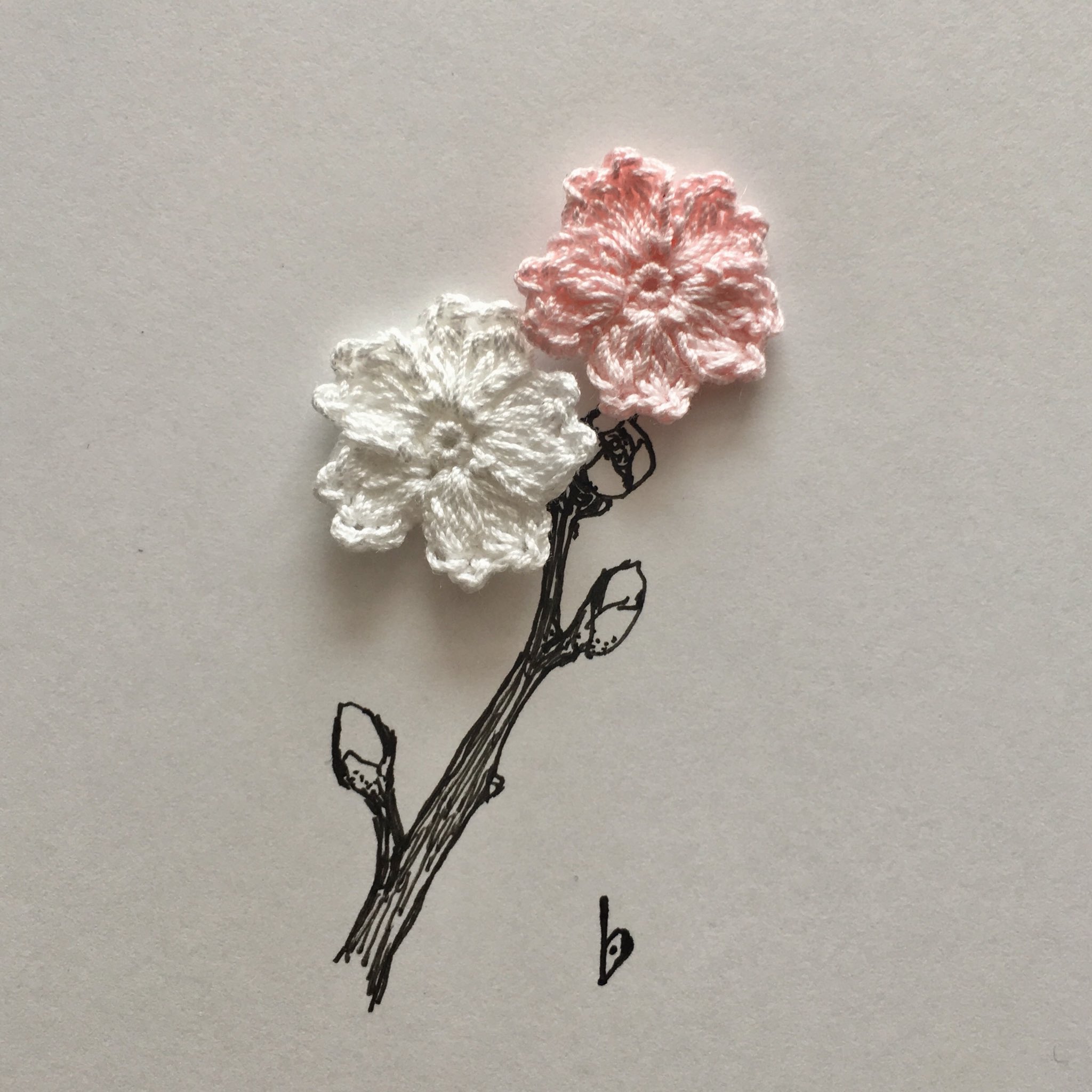 小林 廉 それではそろそろ 闇編み図10 解答編に参ります 偶然3月9日 11日の出題解答となったため このモチーフに決めました 皆さま 花は咲きましたでしょうか 防災用品 改めてチェックしましょー そして上手く編めた桜も編めなかった桜も