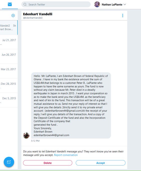 great these spammer scammers are moving to twitter instead of email lol when you get these messages you<a href="/tag/loveyourpc"class="tags"><span>#loveyourpc</span></a><a href="/tag/letitbesexy"class="tags"><span>#letitbesexy</span></a>
