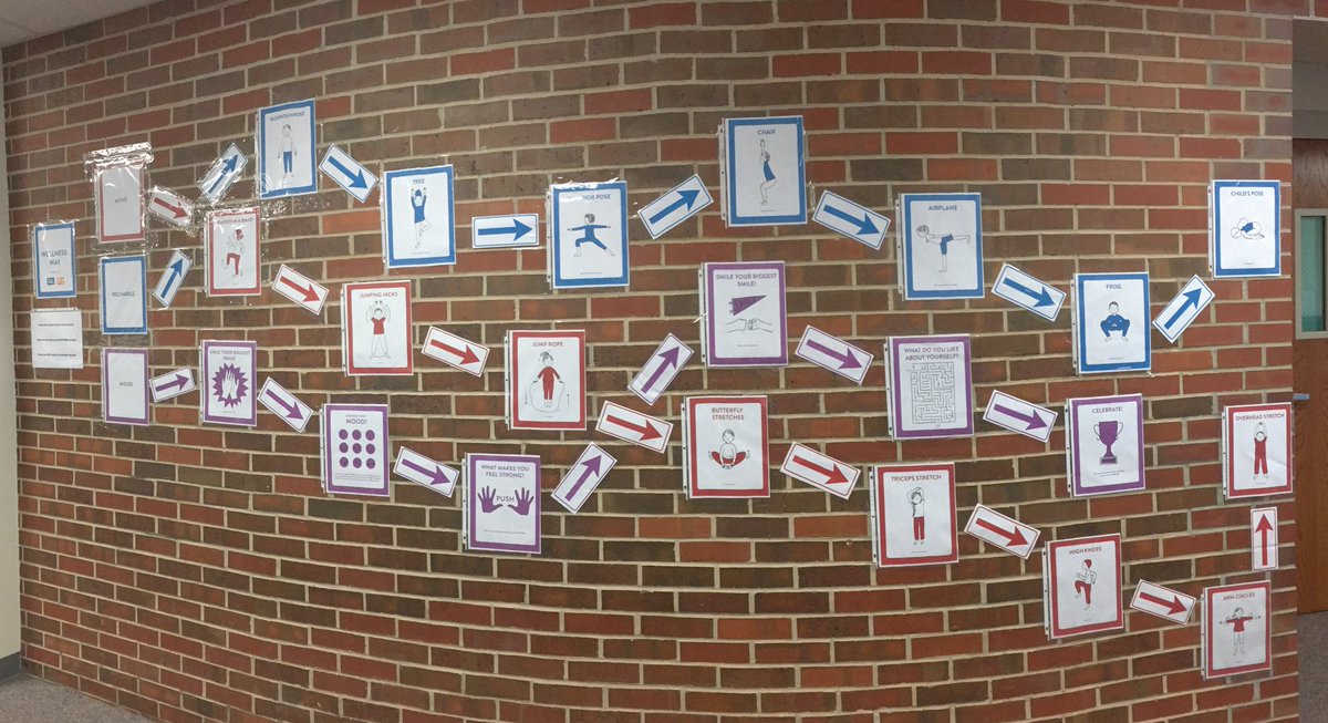 MuellerTeach's tweet photo. Looking forward to seeing our kiddos enjoy this Wellness Way Wall in our school! Thanks to @WeAreTeachers & @SanfordHealth #wellnessway #bpsdragons #muellerisamazing https://t.co/4s6eVDzpMI