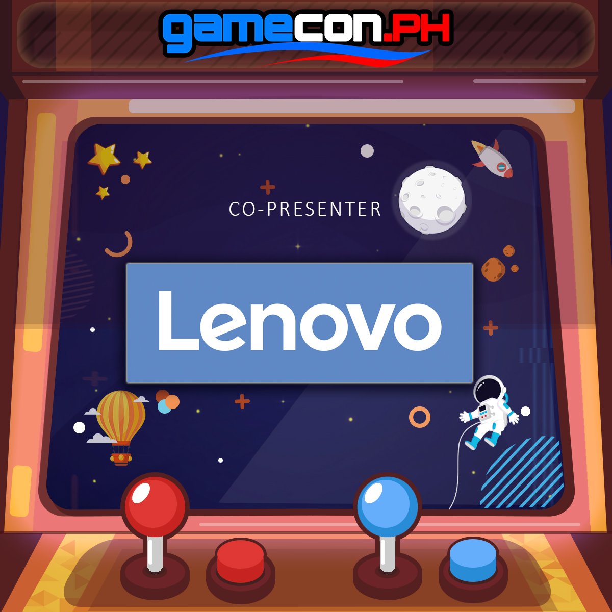 gameconph's tweet photo. Ladies and Gents of gaming world we give you Lenovo Philippines for GameCon 2019!! 🥳🥳🥳
Watch out people as we will rock your world on April 6 &amp; 7 at SMX Convention Center.
Tickets are available at all SM Ticket Outlets for only P220 for one day pass https://t.co/a1kXtCghb3 https://t.co/fe2FHDxOJq