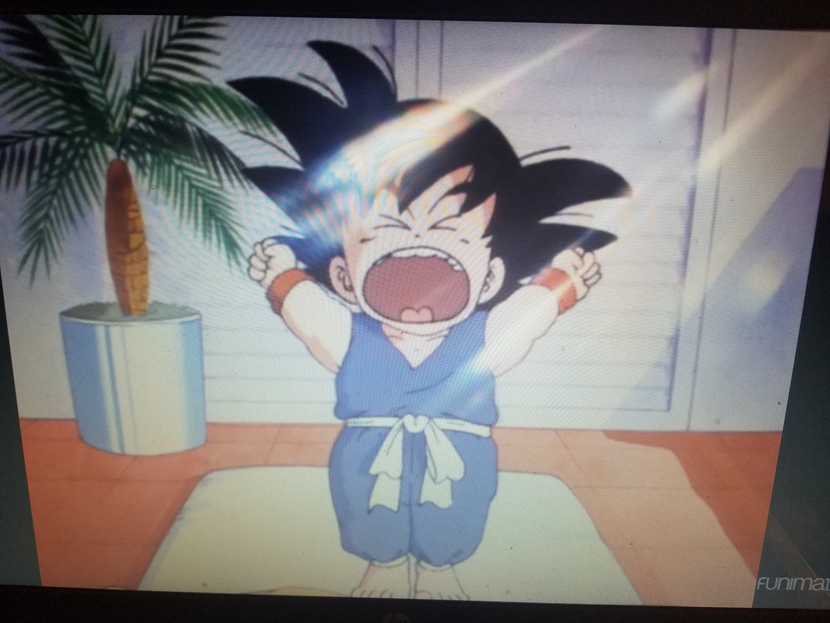 SaiyanaBrief's tweet photo. Ep. 2: The next morning, Goku wakes up to find Bulma still sleeping. Perhaps Trunks' gets his sleeping habits from.his mother. Lol.  #DBrewatch https://t.co/jlsj3GDc2B