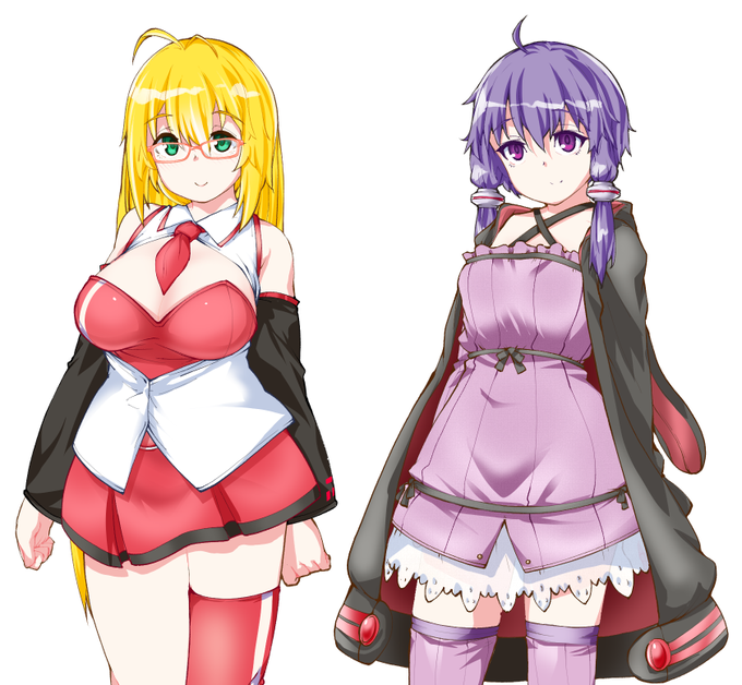 ゆかりちゃんも基礎ができたので並べてみる。 