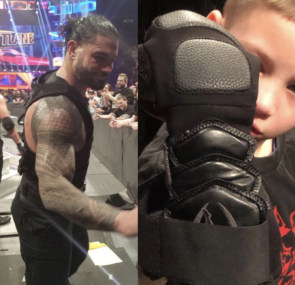 Silver Roman Reigns Superman Punch Gloves 