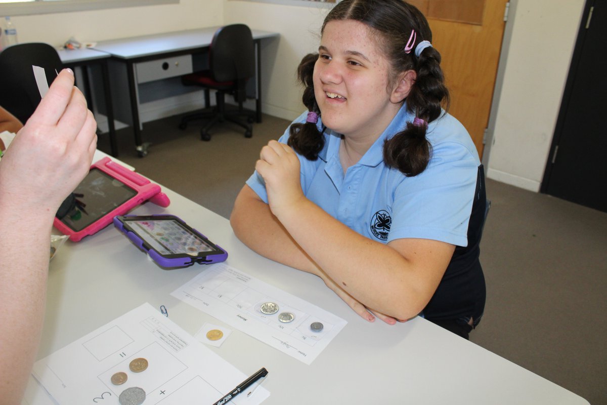 WangeePark's tweet photo. Wangee Park School's students increasing their use of personalised Augmentative and Alternative Communication devices during daily learning activities #AAC #Communication #Proloquo2Go #lamp https://t.co/FMLjfk83Sz