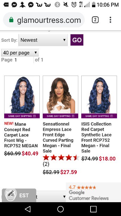 Geminigirls's tweet image. HOW??? 
 @GLAMOURTRESS @Isishair #ManeConcept
SAME product. TWICE the price! #Glamourtress #WigTypes #SamsBeauty #Wigs #hair #DivaTress