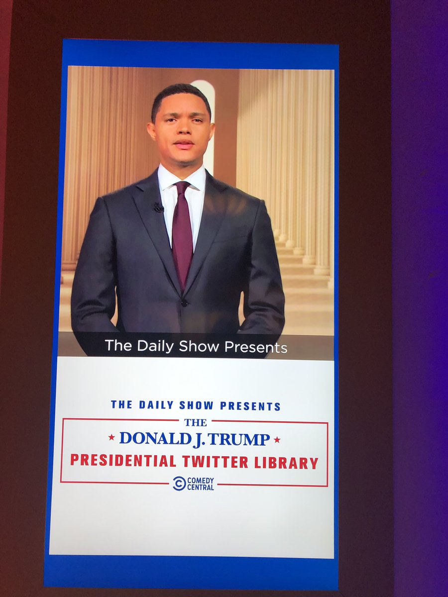 jivydesign's tweet photo. Both hilarious and absolutely frightening. Loved the Daily Show’s Presidential Twitter Library at SXSW. #DailyShowLibrary https://t.co/MukeEtyiPT