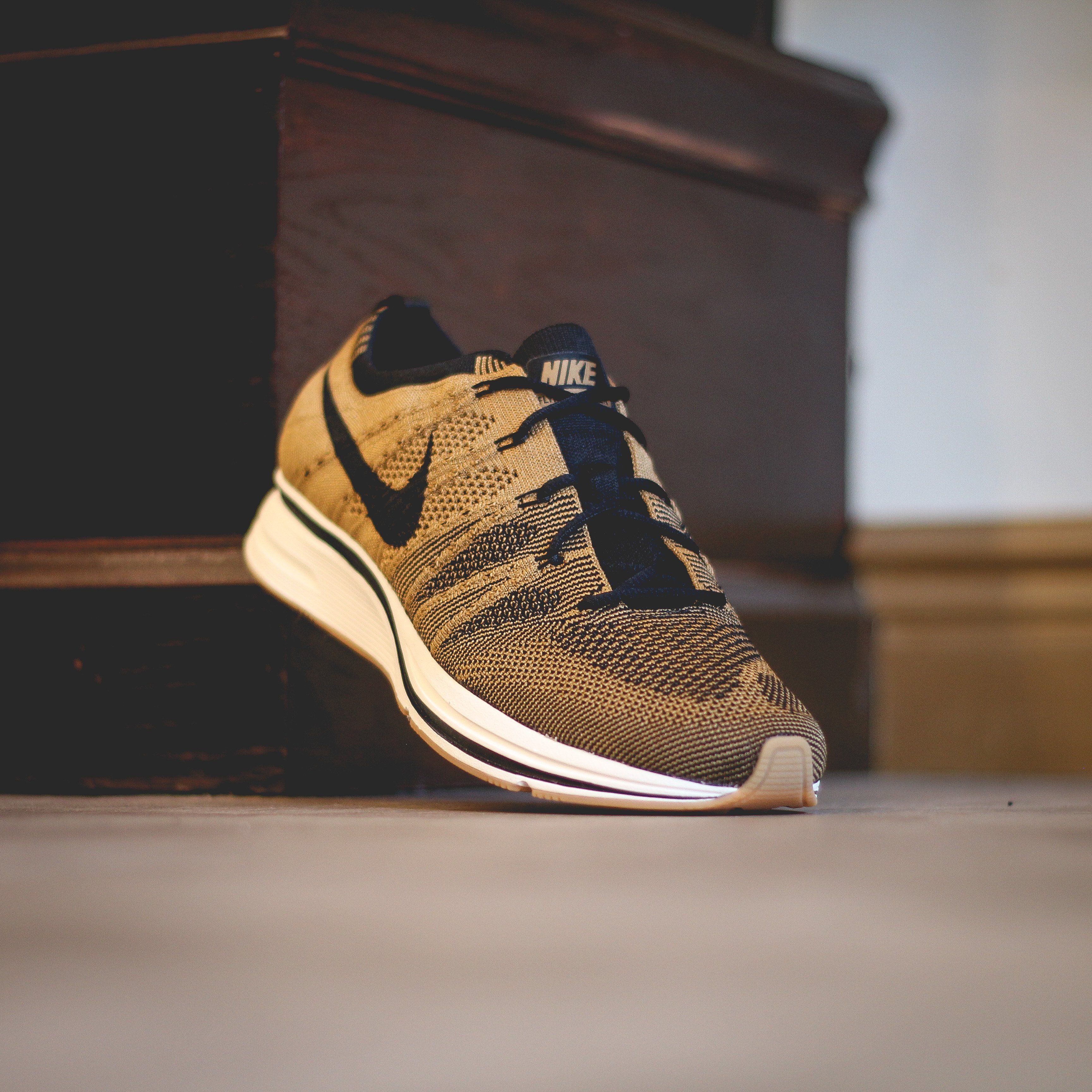 Nike flyknit trainer beige best sale