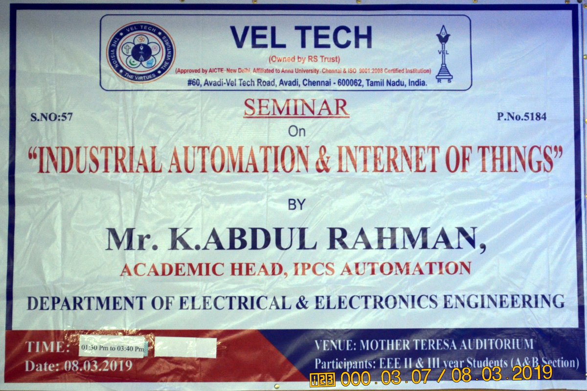 Abdul Rahman - Vel Tech Multi Tech Dr. Rangarajan Dr. Sakunthala