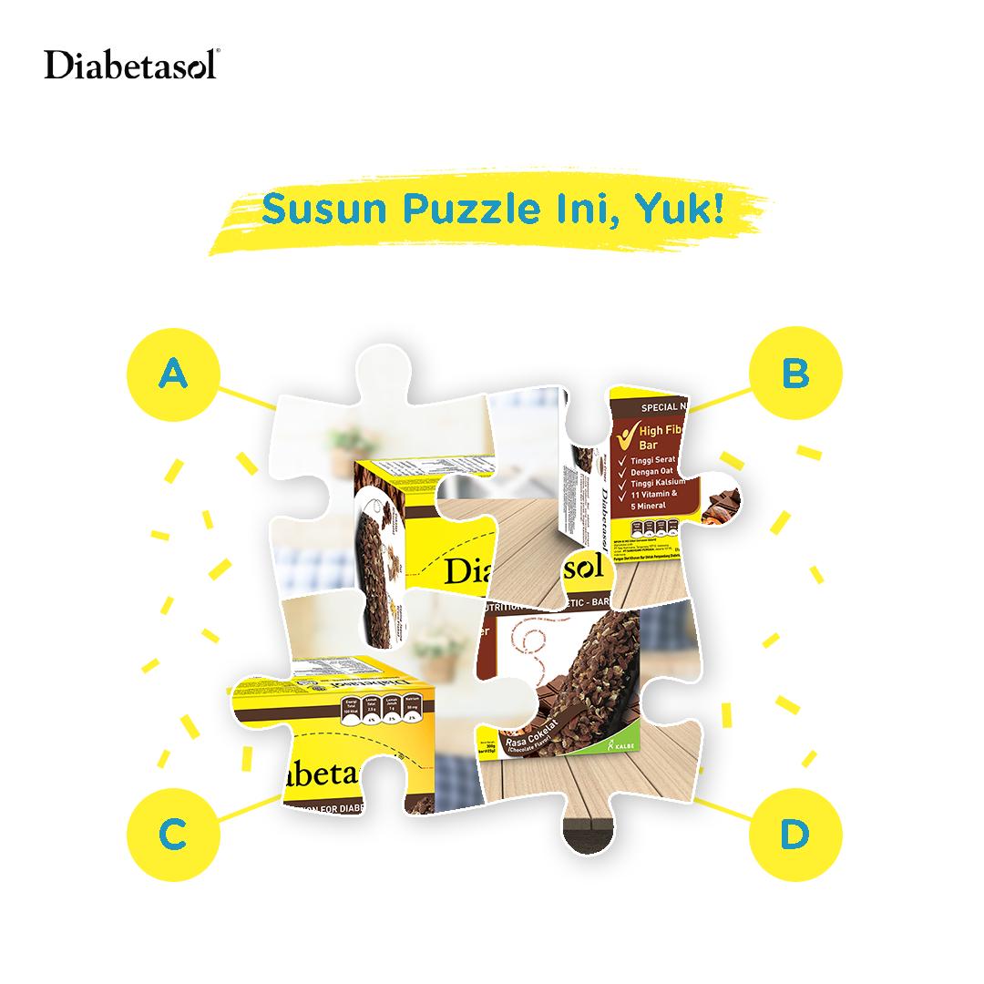 DiabetasolID's tweet photo. Saatnya #DiabetasolQuiz! Yuk, susun puzzle yang ada di gambar dan dapatkan voucher belanja! Jawaban ditunggu hingga 12 Maret 2019.

Beli Diabetasol di https://t.co/1XFeEZLxAh.

#IndonesiaLawanDiabetes #DiabetasolQuiz #JagaGulamu #BersamaDia #WaktunyaDiabetasol https://t.co/iOpwNHACDa