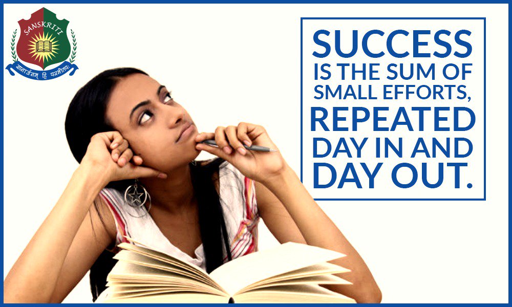 Keep working hard till the last minute, so that you can ace your exam well!

#BoardExamTips #Sanskriti #School #Ajmer #SchoolsInRajasthan
