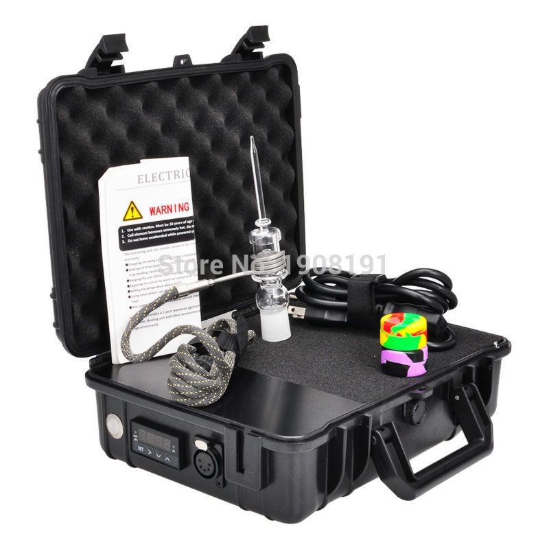 Hot Sale Waterproof Case electric nail Quartz nail V2 Kit 14mm 18mm Male Female Quartz carb cap Heater Coil Quartz Nail Carb Cap vaporwrx.com/shop/vaporizer…