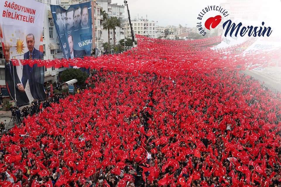 Cesur (@sunarozlem30) on Twitter photo Allah’ına gurban #Mersin 
Cumhurbaşkanımız Sn. Recep Tayyip Erdoğan’ın katılımlarıyla #Cumhurİttifakı gönül birlikteliği mitingi hemşehrilerimizin yoğun katılımlarıyla ve coşkusuyla gerçekleşti. Allah’ına gurban #Mersin 
Cumhurbaşkanımız Sn. Recep Tayyip Erdoğan’ın katılımlarıyla #Cumhurİttifakı gönül birlikteliği mitingi hemşehrilerimizin yoğun katılımlarıyla ve coşkusuyla gerçekleşti.