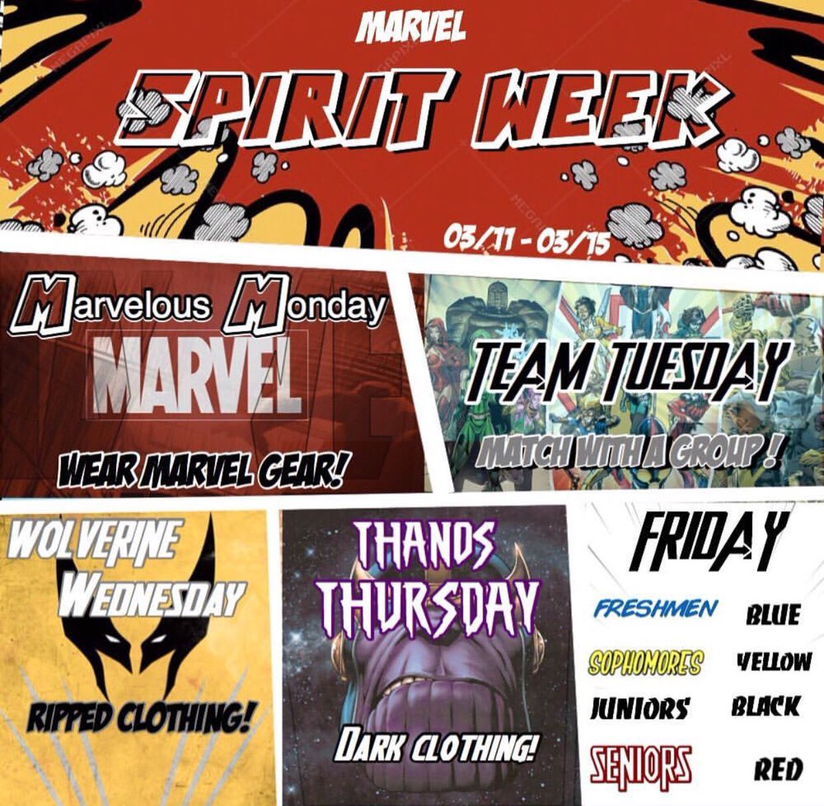 SPIRIT WEEK STARTS TOMORROW YELLOWJACKETS🐝