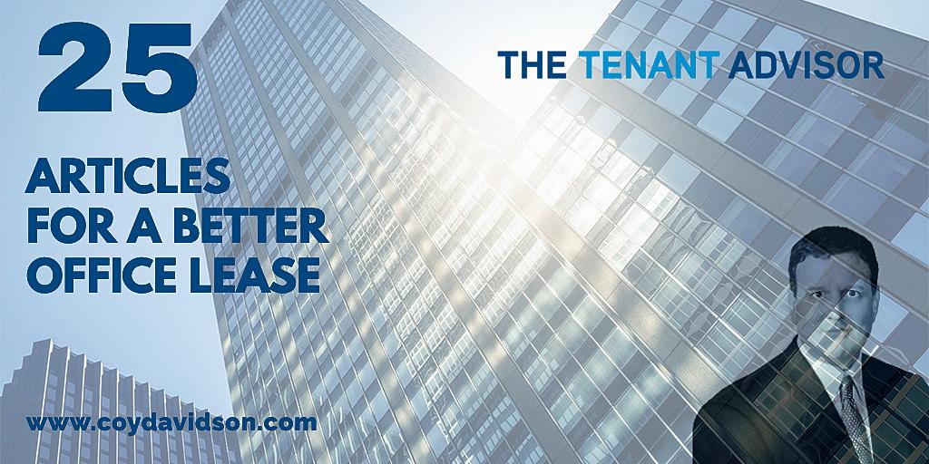 CoyDavidsonCRE's tweet image. 25 Articles for a Better Office Lease - THE TENANT ADVISOR bit.ly/2jfCyzj #CRE