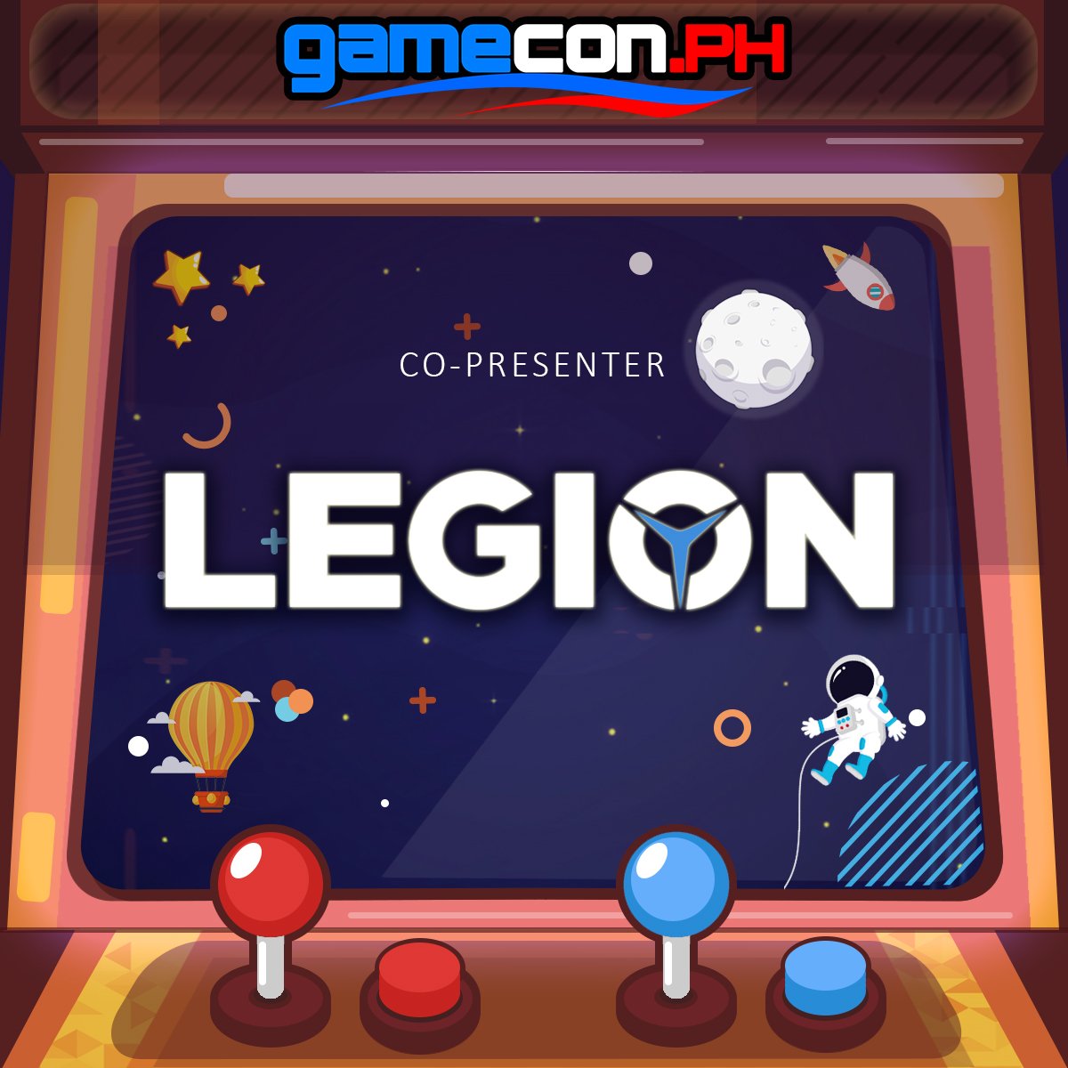 gameconph's tweet photo. GameCon 2019 is Co-Presented by Legion Lenovo Philippines
We are beyond thrilled and cannot wait till April 6 &amp; 7 at SMX Convention Center! 
Tickets are available at all SM Ticket Outlets for only P220 for one day pass https://t.co/a1kXtCghb3
#Legion #Lenovo https://t.co/TuOL3CAnvb