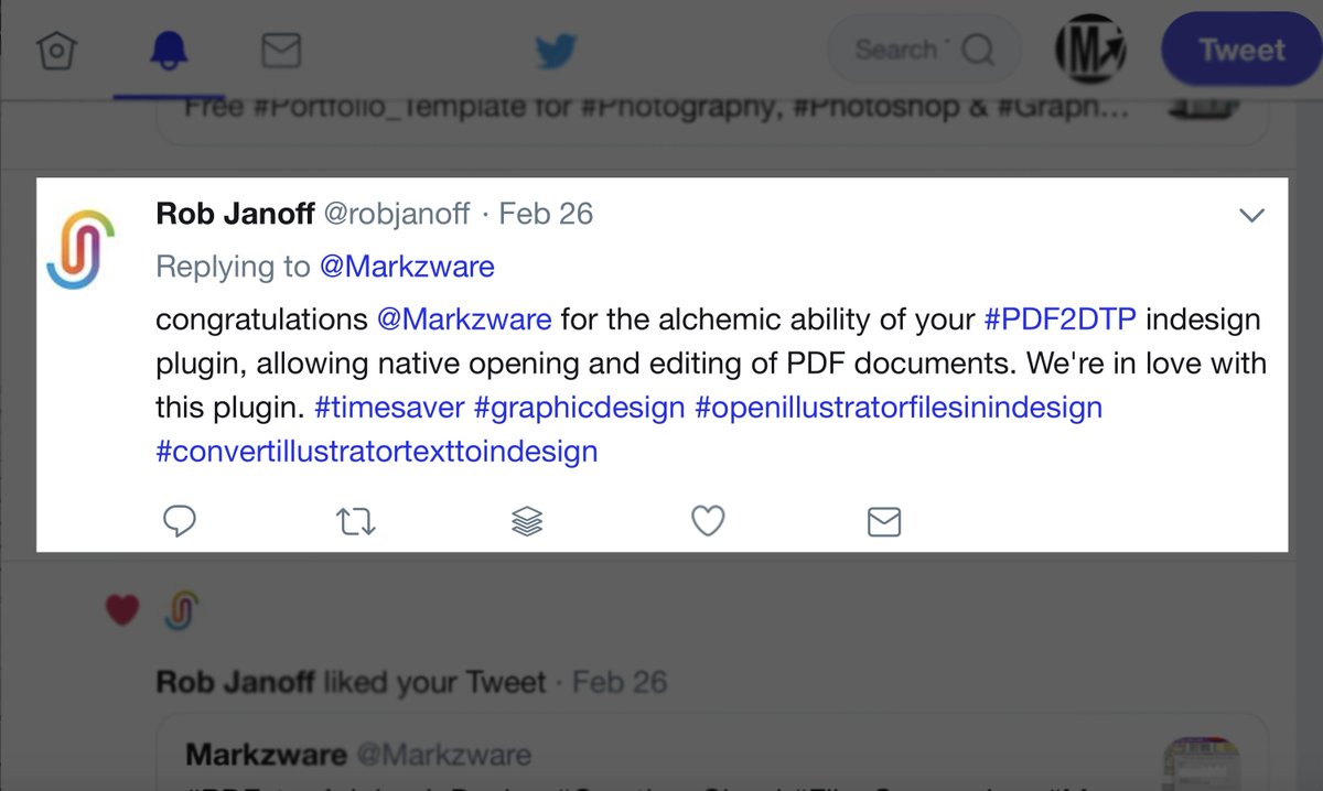 Markzware_DE's tweet photo. Der #Grafikdesigner, der das Apple-Logo erstellt hat, Herr @robjanoff, hat dies zu unserem #Illustrator-#InDesign-Konverter #PDF2DTP gesagt. Was für ein Weg, um einen Montag zu beginnen!
Quelle Twitter, siehe mit Vergnügen: https://t.co/PftHmu1y49 https://t.co/HA1YtUVwcx