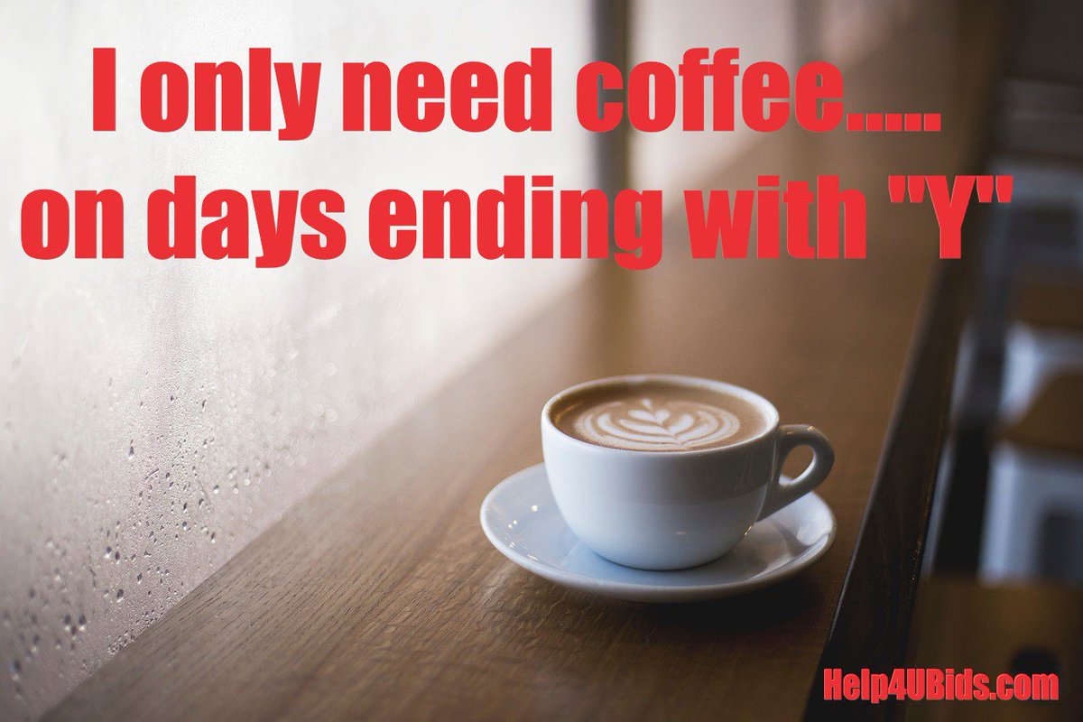 Help4UBids's tweet image. #COFFEE helps me play nice with others! Enjoy! #mondaymadness #back2thegrind #working4aliving #coffeebreaks