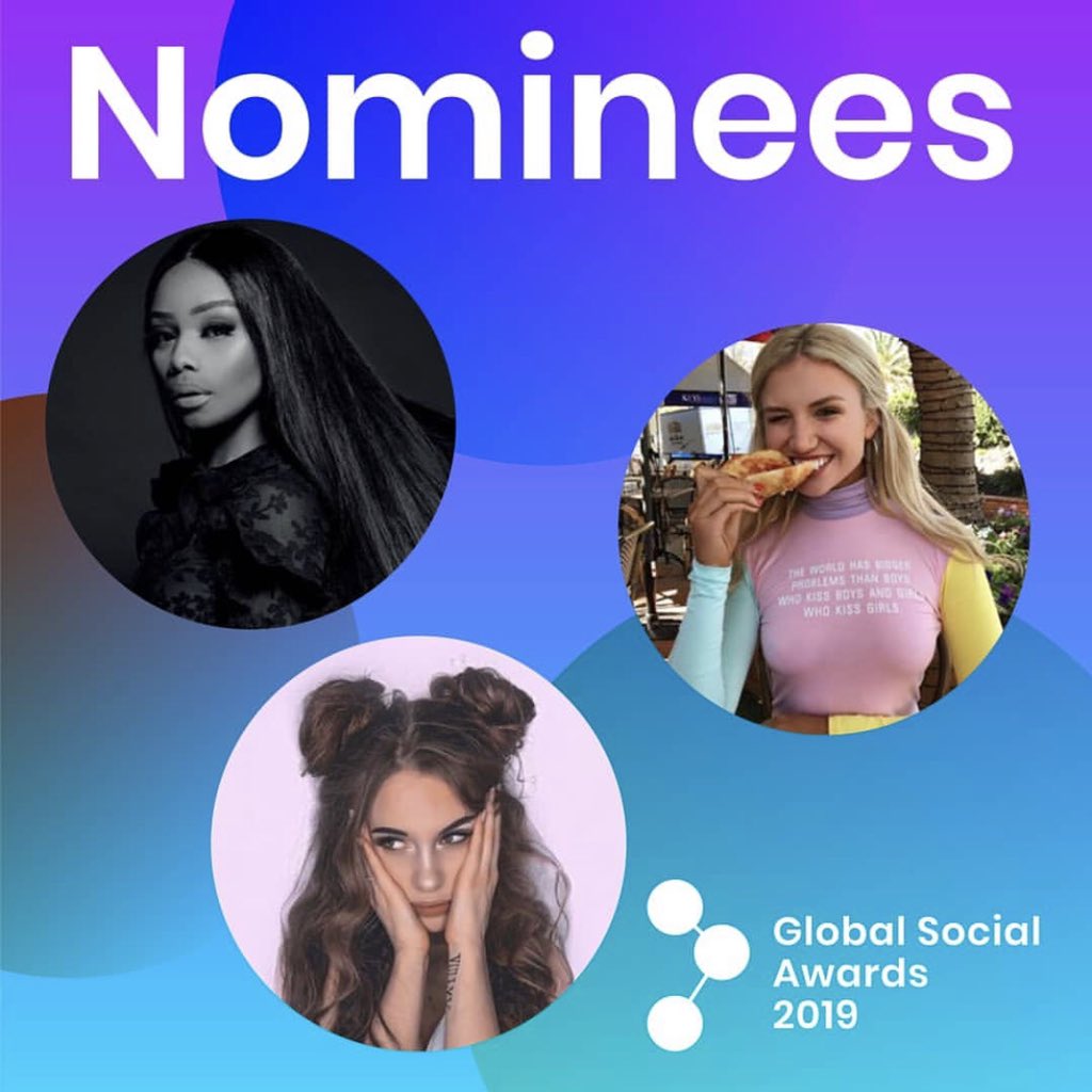 Bonang's tweet photo. Pack your bags, we’re going to PRAGUE!!! ✈️😊 Woooohoooo! I’ve been nominated for a Global Social Award, Inspiration &amp; Influence category!!! Vote at https://t.co/3uHLQhqWc8. Yay!! 💐💕 🇿🇦🚀 https://t.co/UhTQMHYMc0