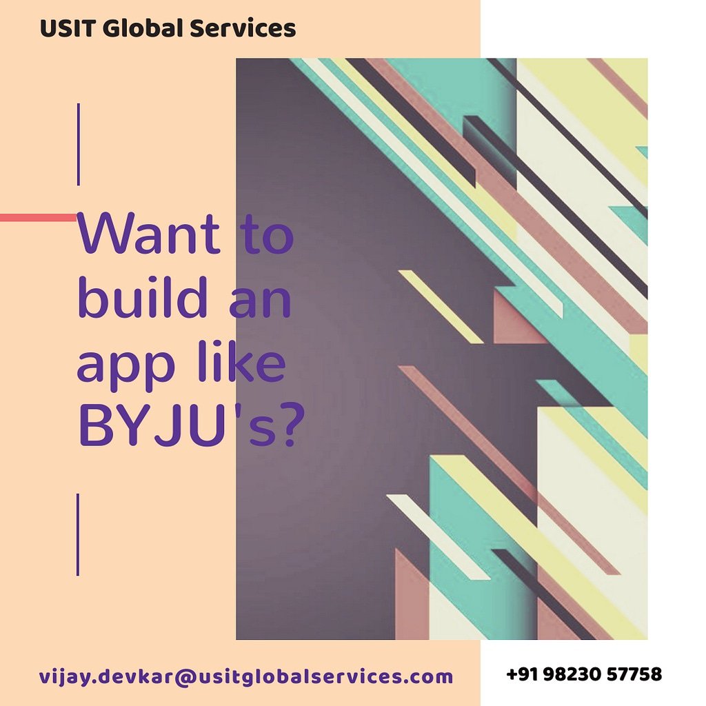 GlobalUsit's tweet photo. Want to build an app like BYJU's?
eLearning is the future and we at USIT Global Services have abilities to deliver the best mobility solutions for education industry.

#eLearning #appdevelopment https://t.co/7ZD0rilc8l