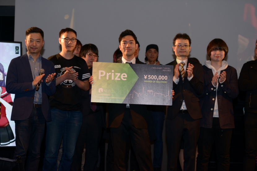 Neo_Blockchain's tweet photo. “Creative Old Gentleman”, won 500K Yen at #GameIdeathon 🎉 The proposed idea allows everyone to participate in the design & release of games which is aligned to NEO's community mission of encouraging developers to join by providing tutorials and infrastructure support #NEOGameCon https://t.co/SgveZgKDbx