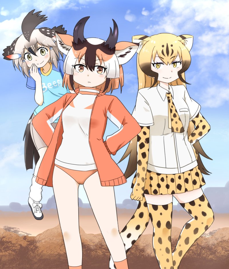 でんまる Skeb募集中です Na Twitteri けものフレンズのチーターさんとプロングホーンさんとg ロードランナーさんを描きました T Co Hqbouiwbf8 Twitter